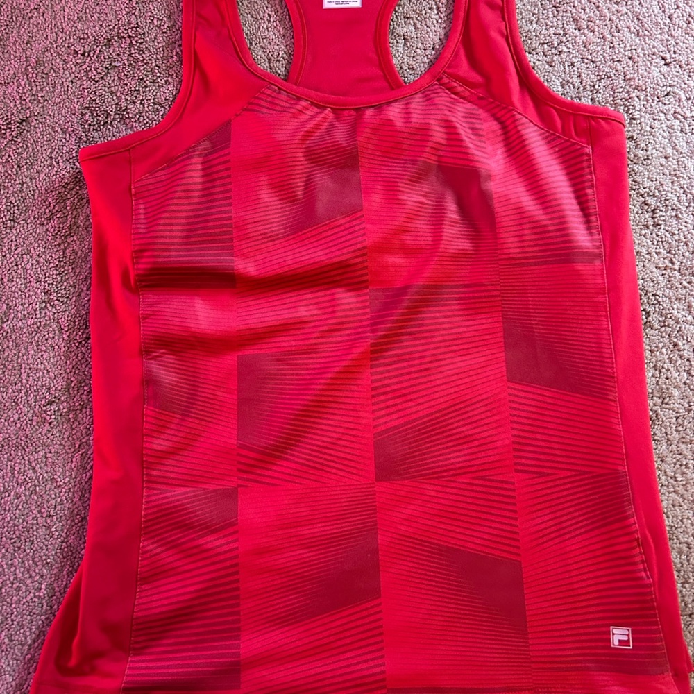 Fila Women's Vibrant Red Tank Top